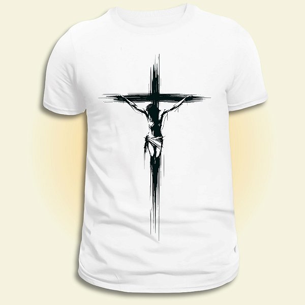 Camiseta Católica Infantil Jesus Crucificado