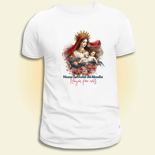 Camiseta Católica Masculina Nossa Senhora da Abadia