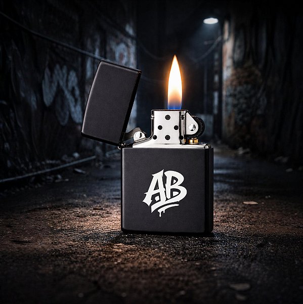 Isqueiro AB – Personalizado (Preto)