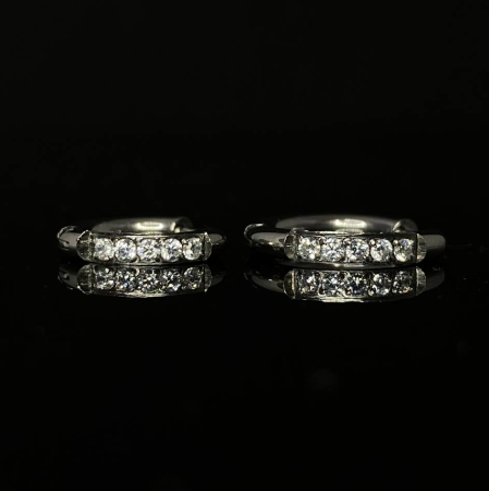 Argola de click com pedraria