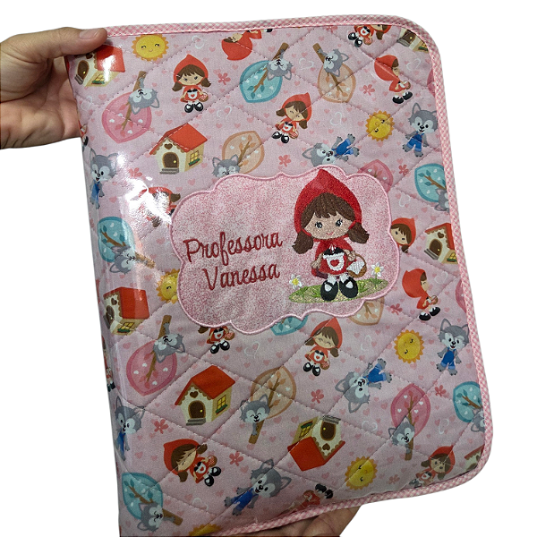 Capa para para fichário universitário com zíper