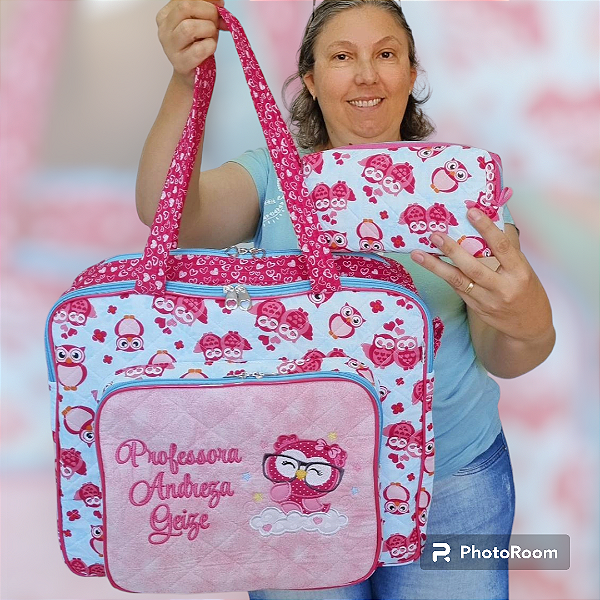 Bolsa com divisões e estojo 1