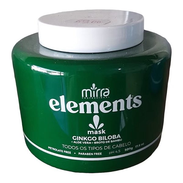 MÁSCARA GINKGO BILOBA FORTALECIMENTO 500G – ELEMENTS