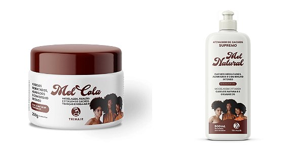 Kit Mel Cola Trihair 250g + Ativador de Cachos Mel Natural 500ml
