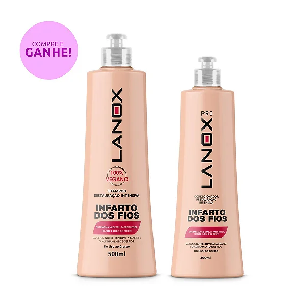 Kit Shampoo + Condicionador Infarto dos Fios Lanox