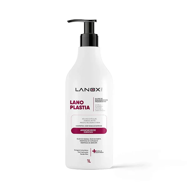 Realinhamento Progressivo Lanoplastia Lanox 1L – Anti-Frizz e Brilho