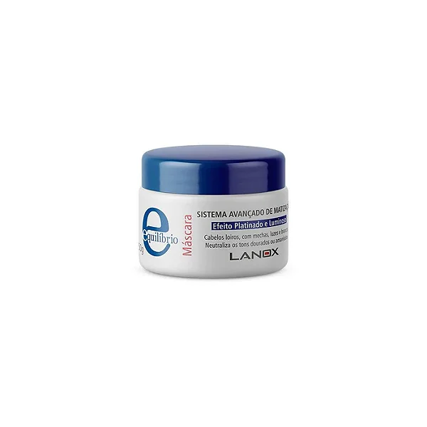 Máscara Equilíbrio Matizador Lanox 250g - Efeito Platinado e Luminoso