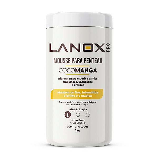 Mousse para Pentear Coco Manga Lanox - 1Kg