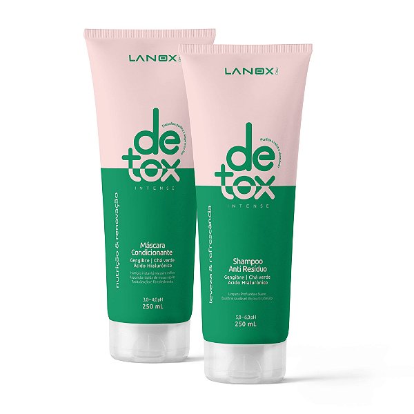 Kit Anti-Resíduo Shampoo + Máscara Condicionante Detox Intense Lanox