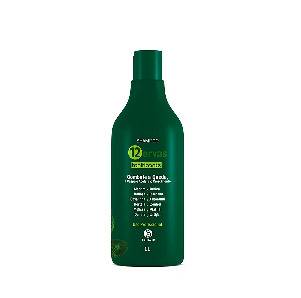 Shampoo Tonificante 12 Ervas 1L - Antiqueda