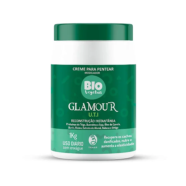 Creme Para Pentear Glamour UTI - Biovegetais - 1kg