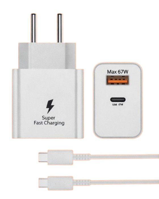 Carregador 67W USB-C / USB-A