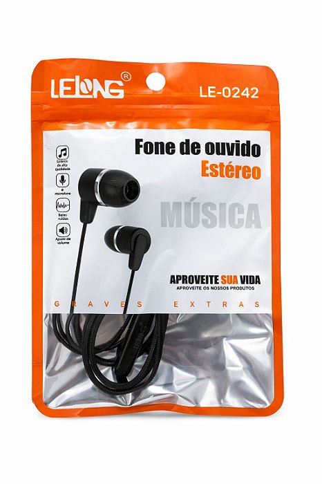 Fone de Ouvido Lelong C/Fio
