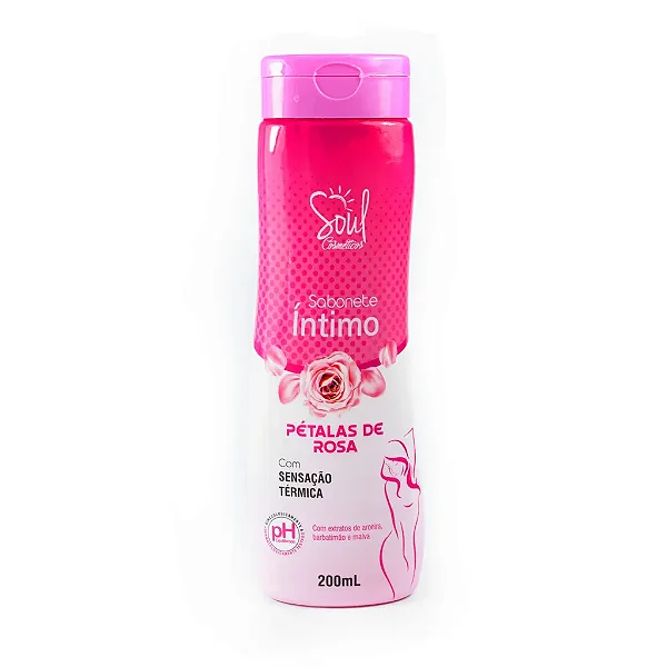 Sabonete Íntimo Pétalas de Rosa Soul Cosméticos 200ml