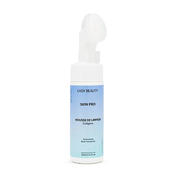 Mousse de Limpeza Facial Colágeno Skin Pro Lady Beauty 150ml
