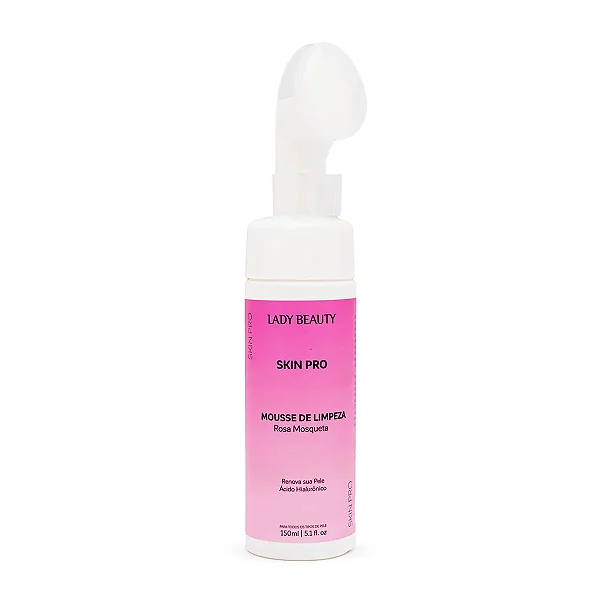 Mousse de Limpeza Facial Rosa Mosqueta Skin Pro Lady Beauty 150ml