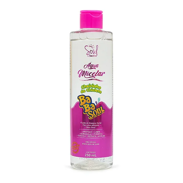 Água Micelar Babasoul Soul Cosméticos Limpeza Facial 250ml
