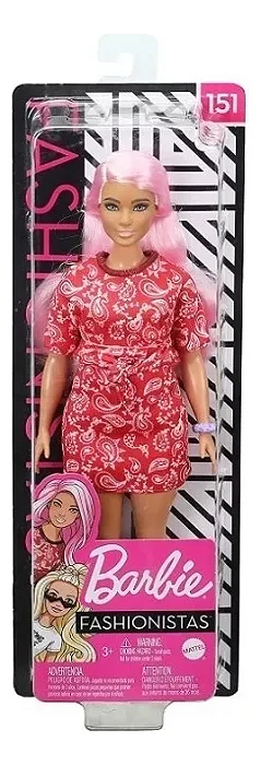 Boneca Barbie Cabelo Rosa