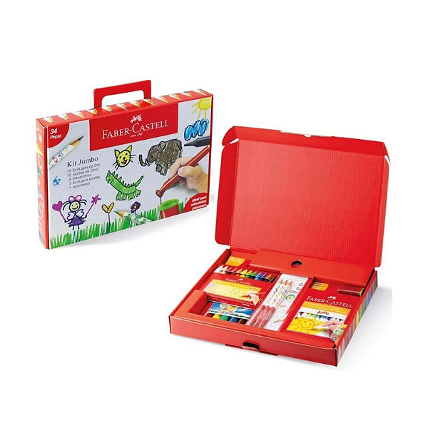 KIT LAPIS ECO JUMBO PRESENTIAVEL 34 PEÇAS