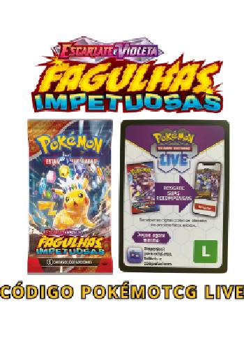 CÓDIGO POKÉMON TCG LIVE - BOOSTER - ESCARLATE E VIOLETA 8 - FAGULHAS IMPETUOSAS