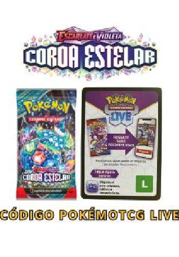 CÓDIGO POKÉMON TCG LIVE - BOOSTER - ESCARLATE E VIOLETA 7 - COROA ESTELAR