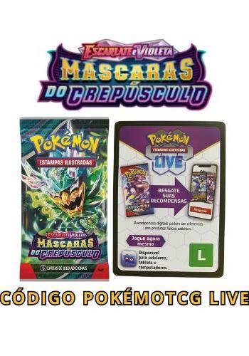 CÓDIGO POKÉMON TCG LIVE - BOOSTER - ESCARLATE E VIOLETA 6 - MASCARAS DO CREPUSCULO