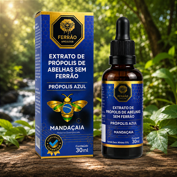 PRÓPOLIS AZUL – Edição Limitada • Lote Numerado • Primeira do Brasil Registrada no MAPA