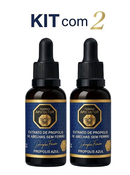 Kit 2 Frascos de propolis Azul