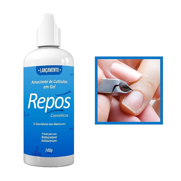 Amaciante em gel de Calosidades e Cutículas Repós 140g para Unhas Calo e Manicure