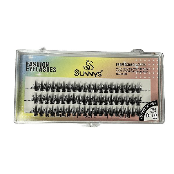 Cílios Tufinho 30D 0,07D Luxo para Alongamento e Extensão de Cílios Lash D-10mm D-12mm D-14mm