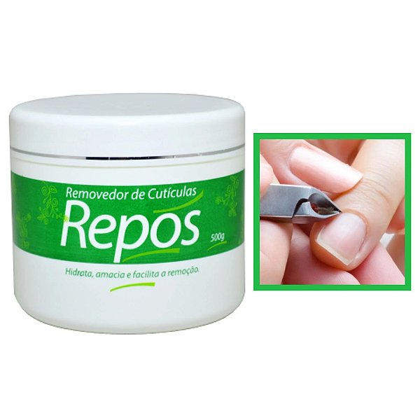 Creme Removedor de Cutículas Repós 120g Hidratante para Manicure