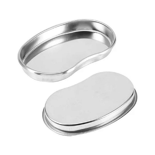 Bandeja tipo Cuba Rim em Inóx Pequeno 17,5cm para Estética e Cirúrgico