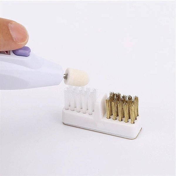 Escova Limpadora de Brocas Diamantadas e Tungstênio Unhas