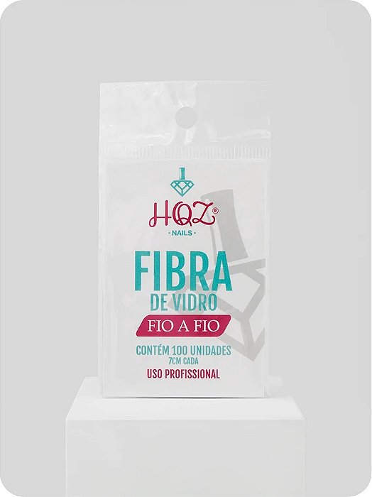 Fibra de vidro HQZ Nails Fio a Fio Refil com 100 unidades para Unhas