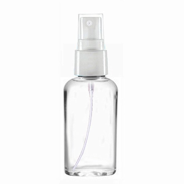 Frasco Spray Transparente Vazio Borrifador com Válvula