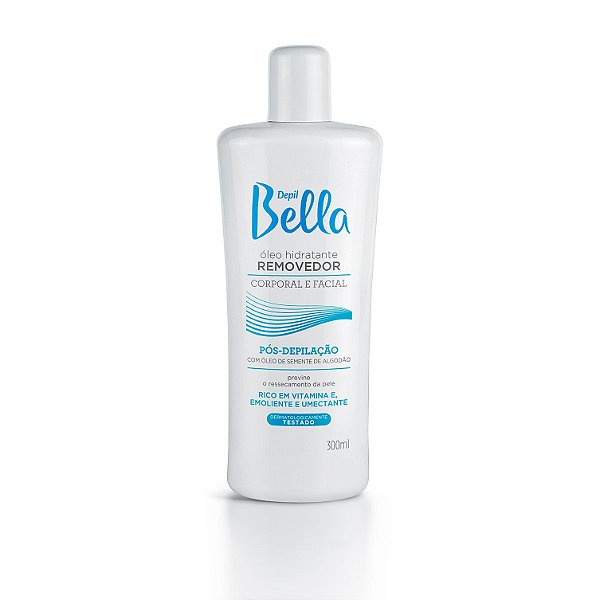 Óleo Hidratação Removedor Pós Depilação Algodão Depil Bella 300ml