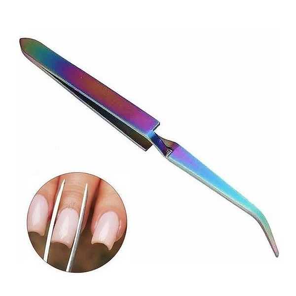 Pinça De Curvatura C Para Unhas Acrigel Furta Cor