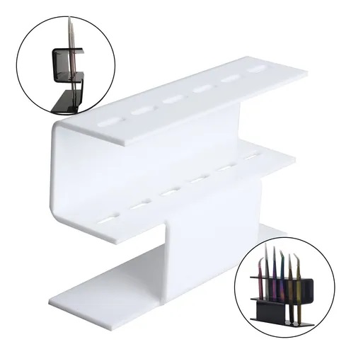 Suporte Organizador Porta Pinças de Acrílico para Cílios