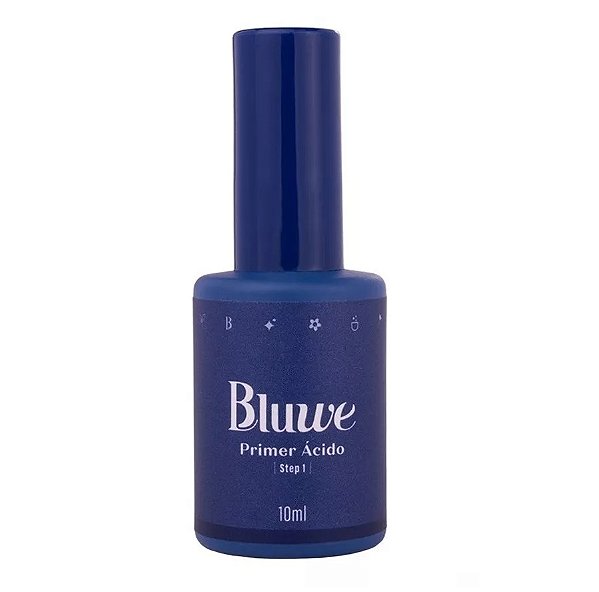 Primer Desidratador Ácido 10ml Bluwe Step 1 para Unhas Acrigel