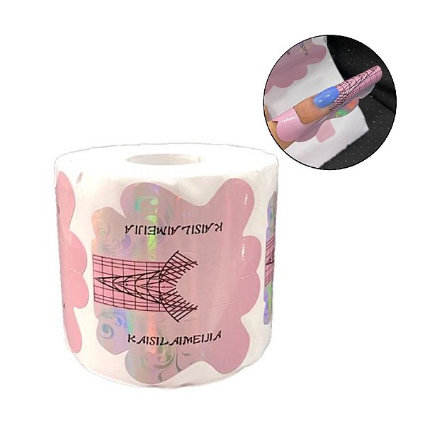 300 Moldes Adesivos Borboleta Rosa Para Unha De Porcelana e Alongamento