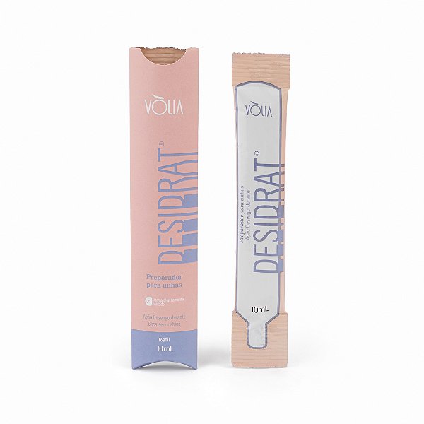 Sachê Refil Desidrat Vòlia 10ml Desidratador de Unhas Regulador de PH com Ação Desengordurante