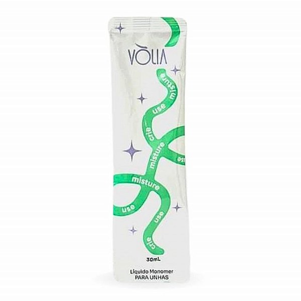 Sachê Monômer Líquido Vòlia 30ml para Unhas Acrílicas em Porcelana