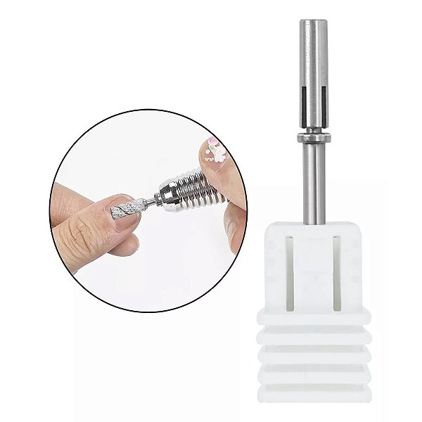 Broca de Refils Slim Broca Fininha Para Lixa Bits Mini Mandril Motor Elétrica