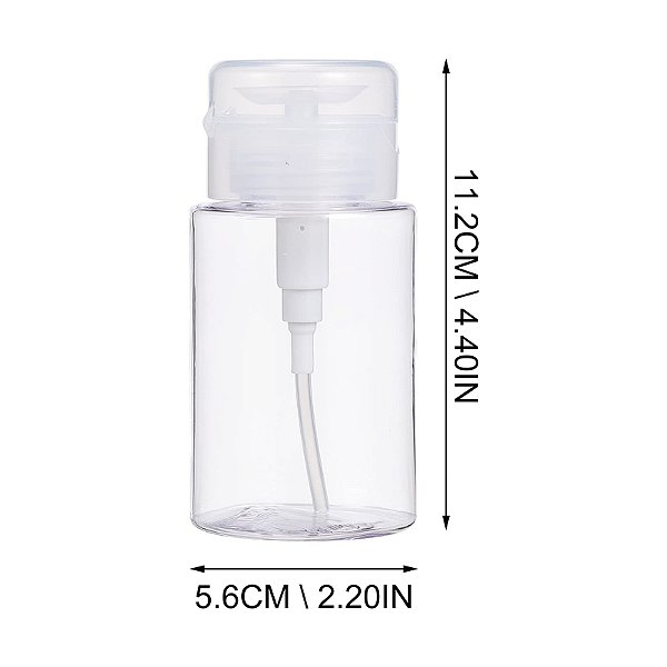 PORTA ACETONA 250ML TRANSPARENTE