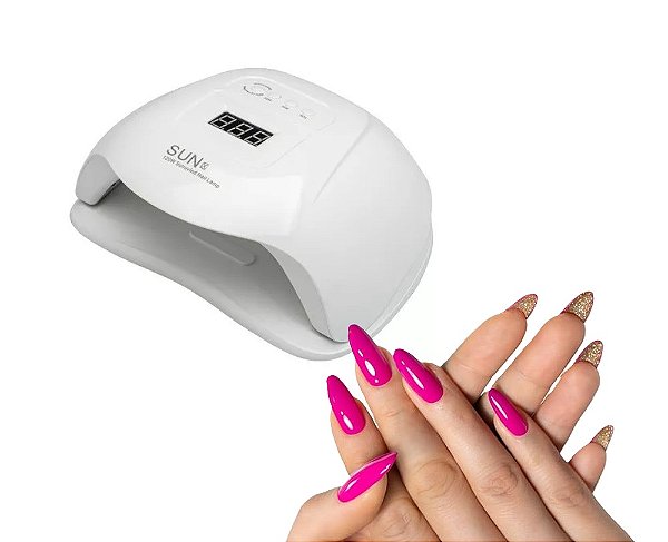 Cabine Sun X 120w com 36 Led Hibrida Unhas Gel Acrigel