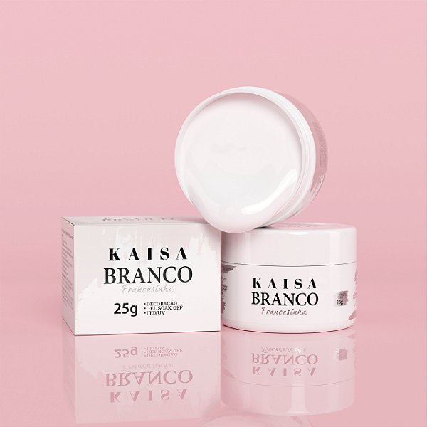 Gel Kaisa Soak Off 25g Branco para Francesinha e Decoração de Unhas