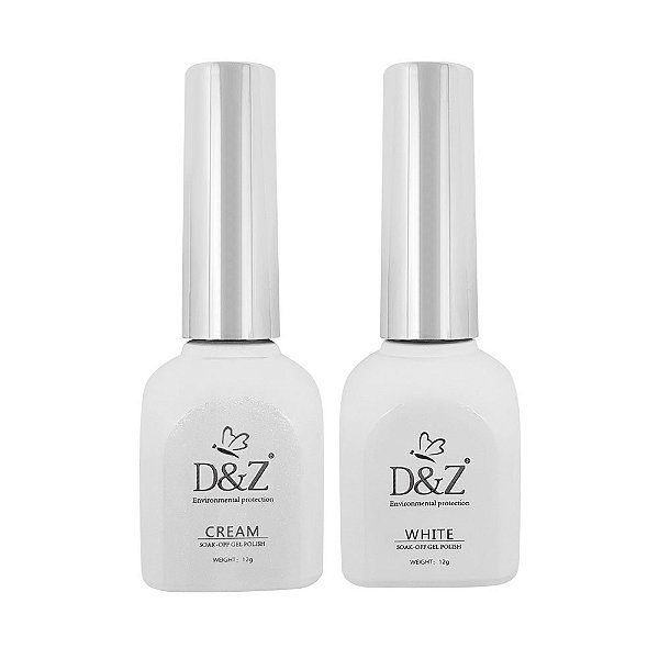 Kit Esmalte Em Gel Francesinha D&Z Acrigel Alongamento Unhas