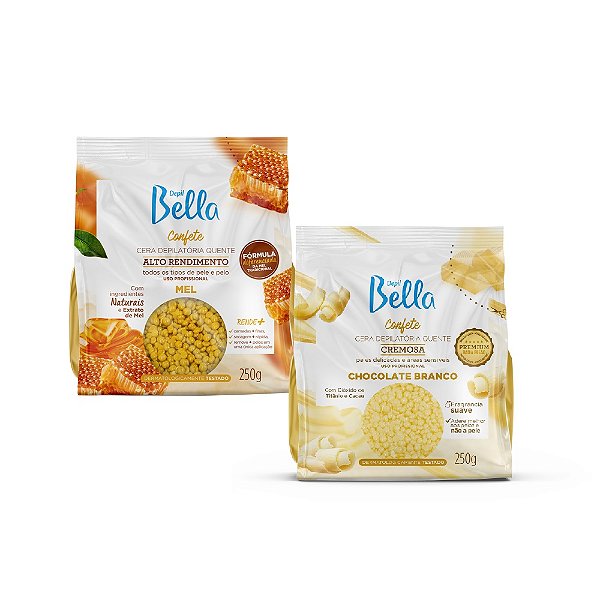 Cera Depilatória Quente em Confete Depil Bella 250gr