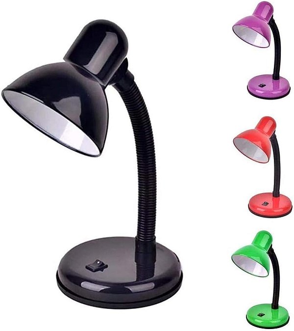 Abajur Luminária Mesa Base Led Dobrável Manicure e Estudos