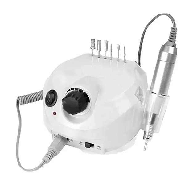 Motor Lixadeira Sioux Bivolt com Pedal Unhas Nail Porquinho 30000 Rpm